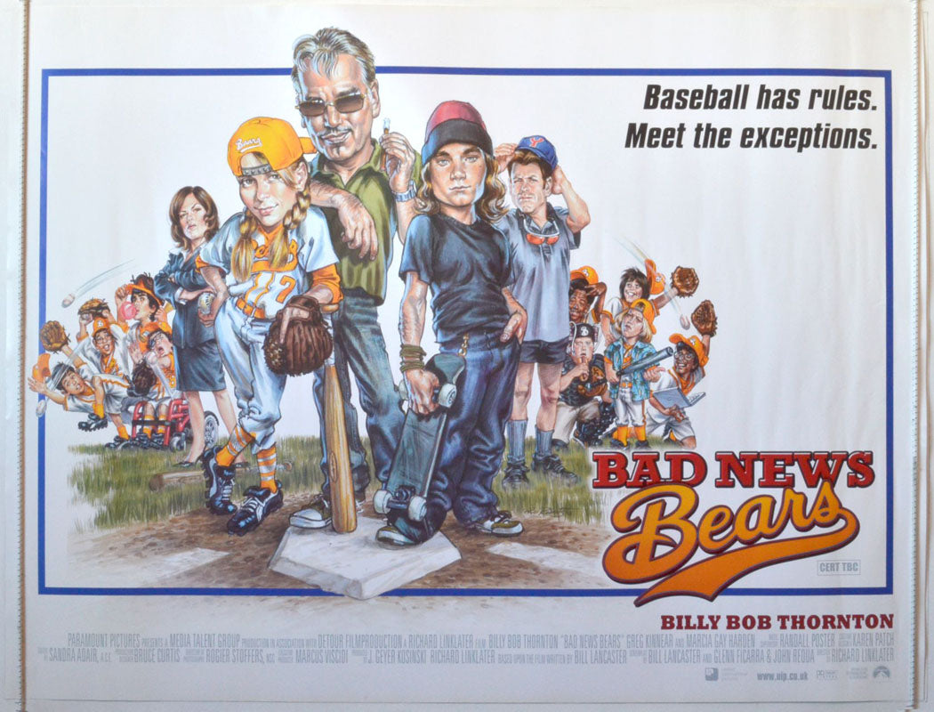 Bad News Bears Original British Quad Poster - Movie Poster