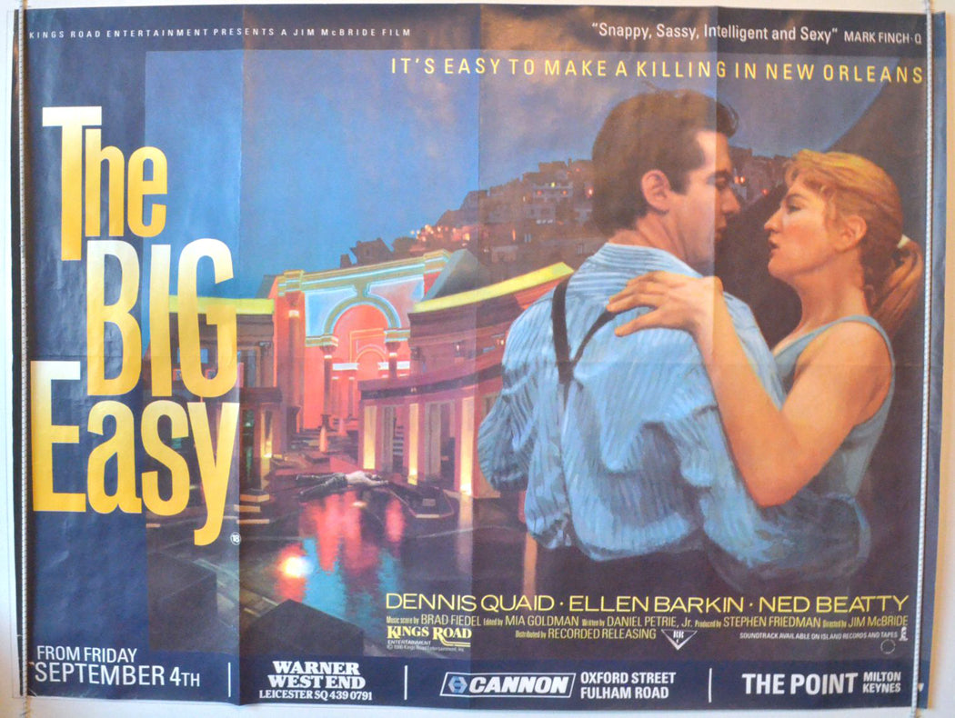 The Big Easy Original British Quad Poster - Movie Poster