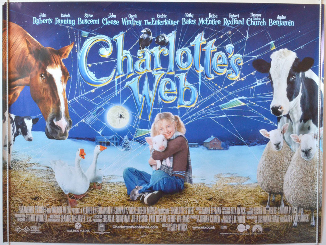 Charlotte's Web Original British Quad Poster - Movie Poster