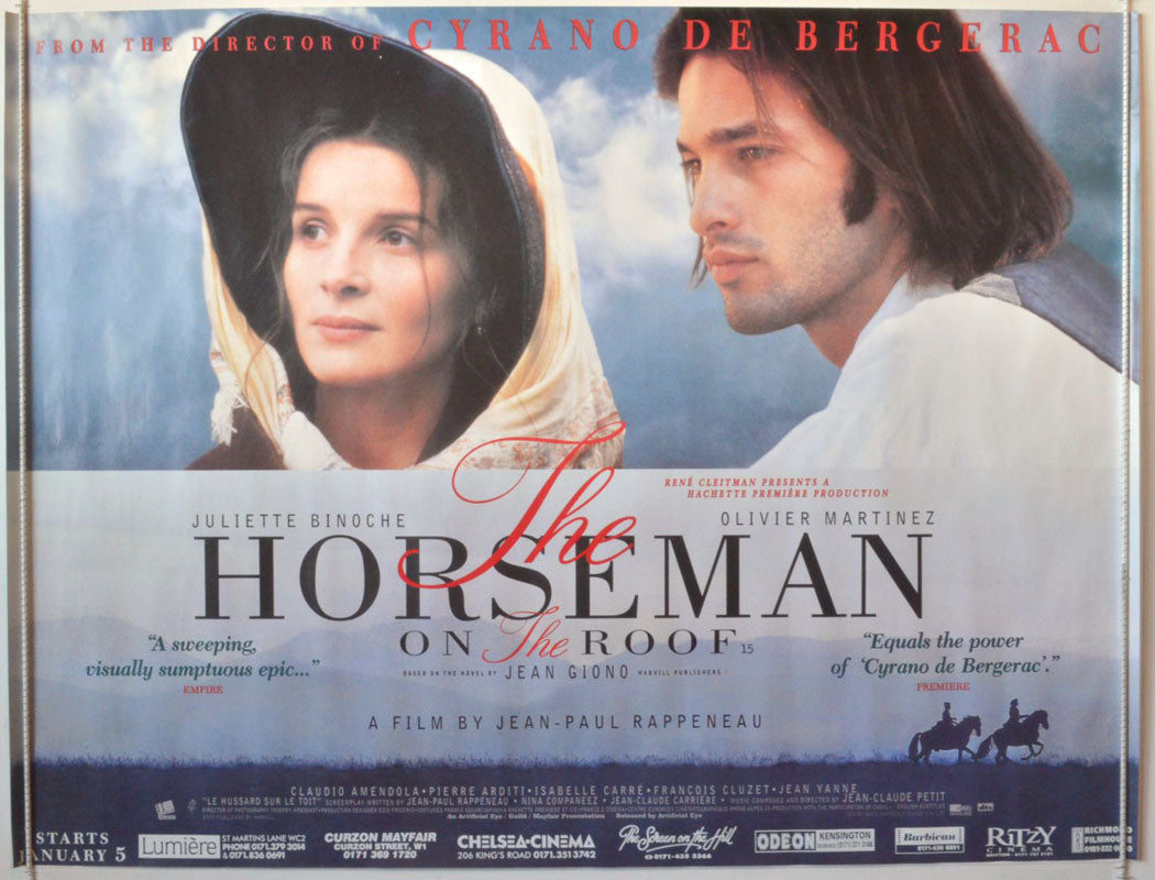 The Horseman On The Roof (a.k.a. Le hussard sur le toit) Original British Quad Poster - Movie Poster