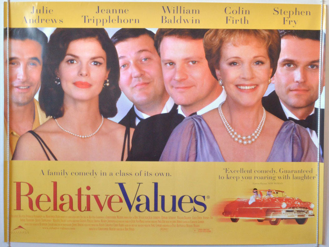 Relative Values Original British Quad Poster - Movie Poster