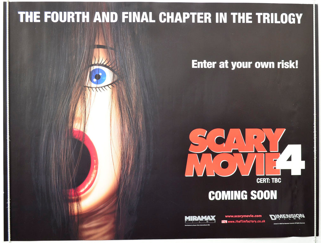 Scary Movie 4 (Teaser / Advance Version) Original British Quad Poster - Movie Poster