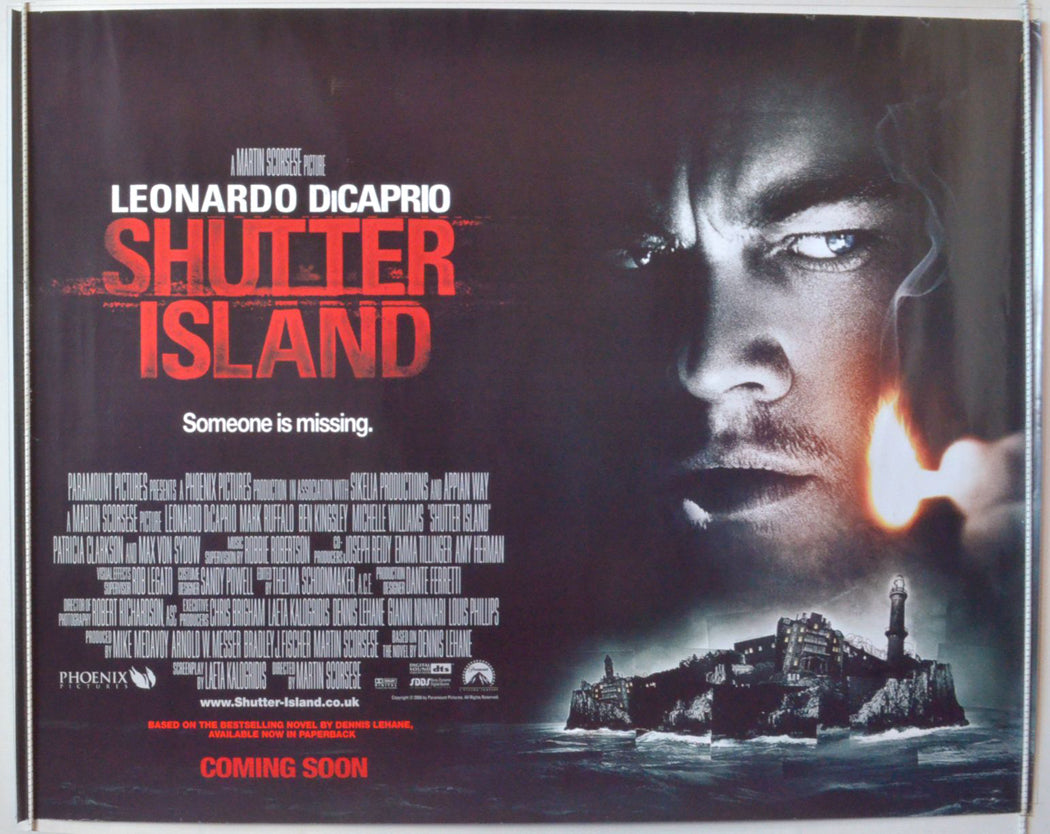 Shutter Island Original British Quad Poster - Movie Poster