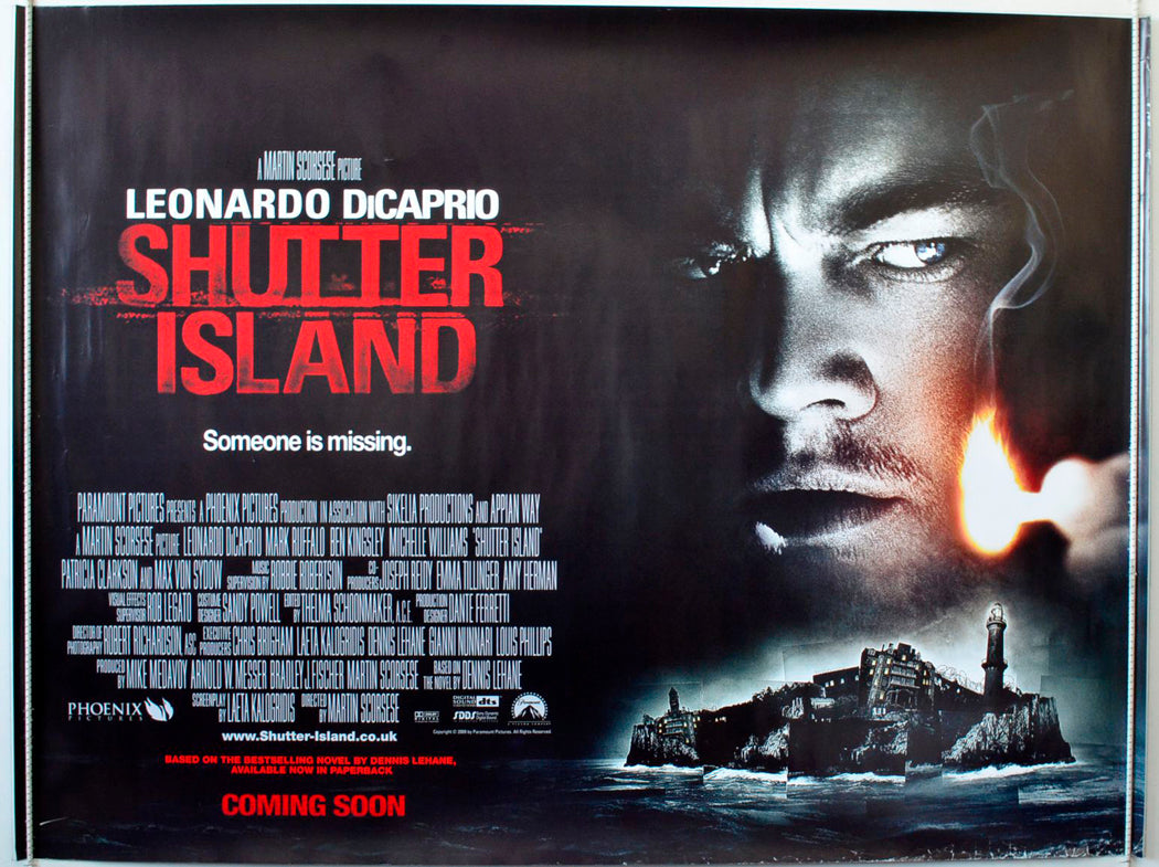 Shutter Island (Teaser / Advance Version) Original British Quad Poster - Movie Poster