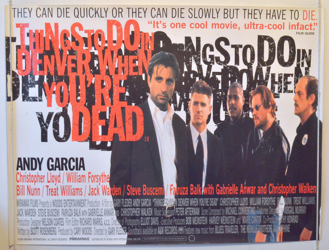 Things To Do In Denver When You're Dead Original British Quad Poster - Movie Poster