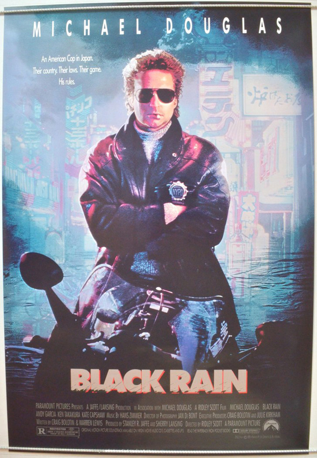 Black Rain Original One Sheet Poster - Movie Poster