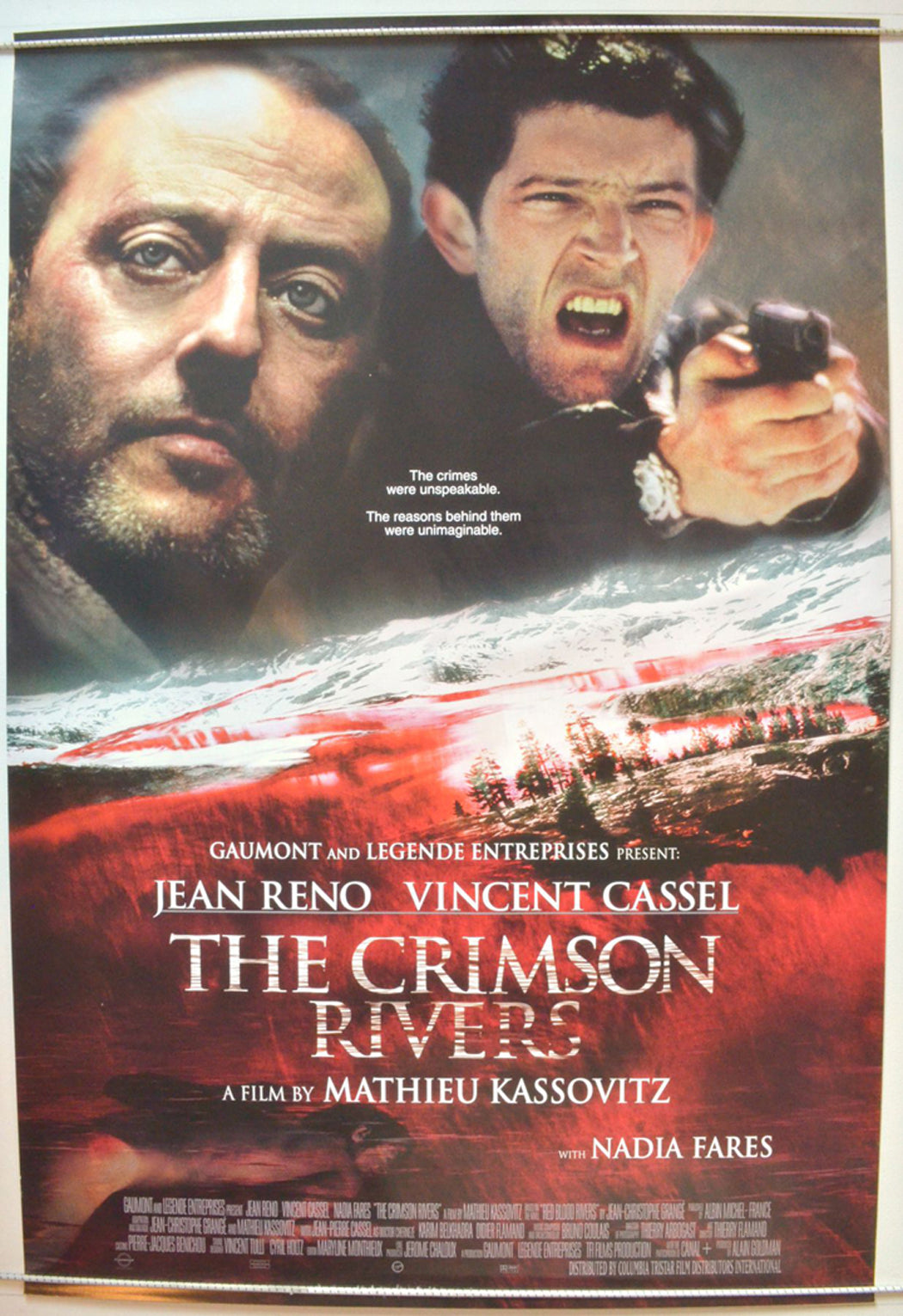 The Crimson Rivers (a.k.a Les rivières pourpres) Original One Sheet Poster - Movie Poster