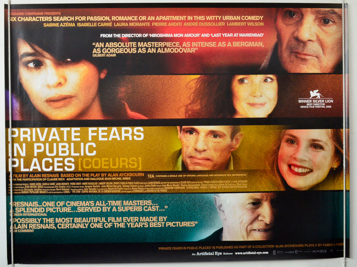 Private Fears In Public Places (a.k.a. Coeurs) Original British Quad Poster - Movie Poster