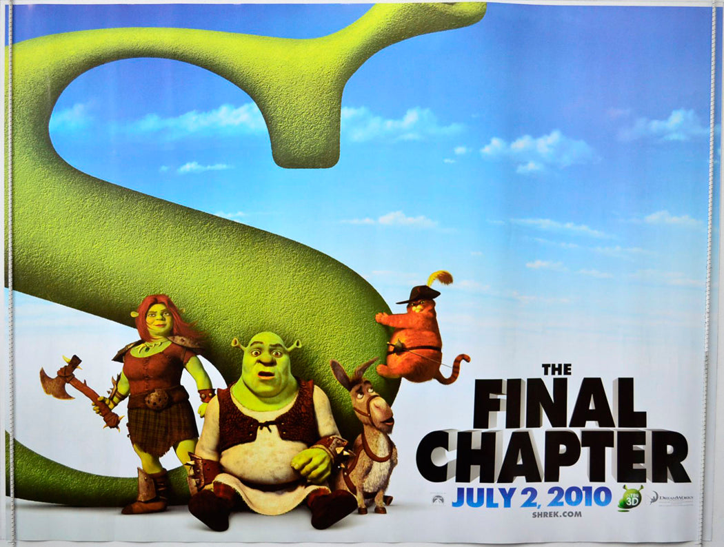 Shrek Forever After (Teaser / Advance Version) Original British Quad Poster - Movie Poster
