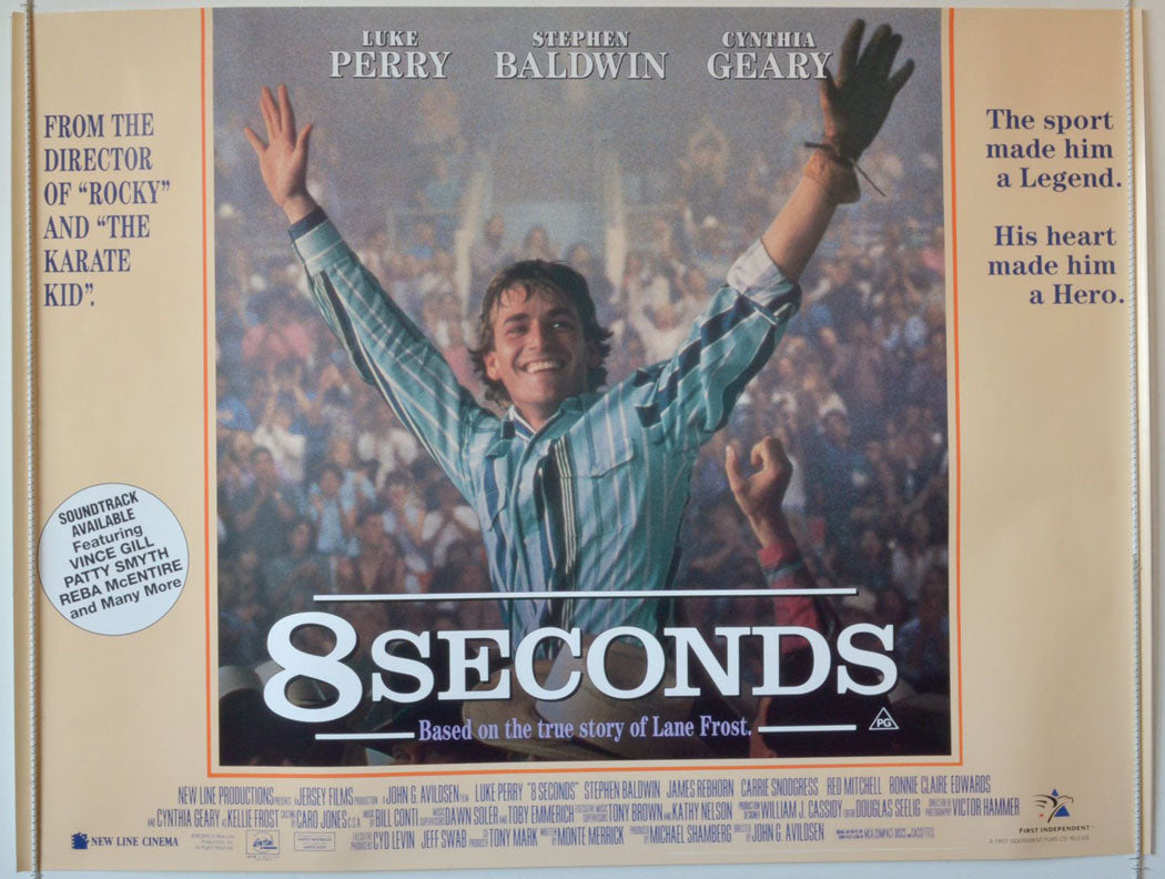 8 Seconds Original British Quad Poster - Movie Poster