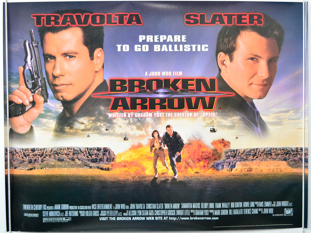Broken Arrow Original British Quad Poster - Movie Poster