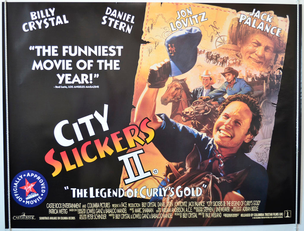 City Slickers II : The Legend Of Curly's Gold Original British Quad Poster - Movie Poster