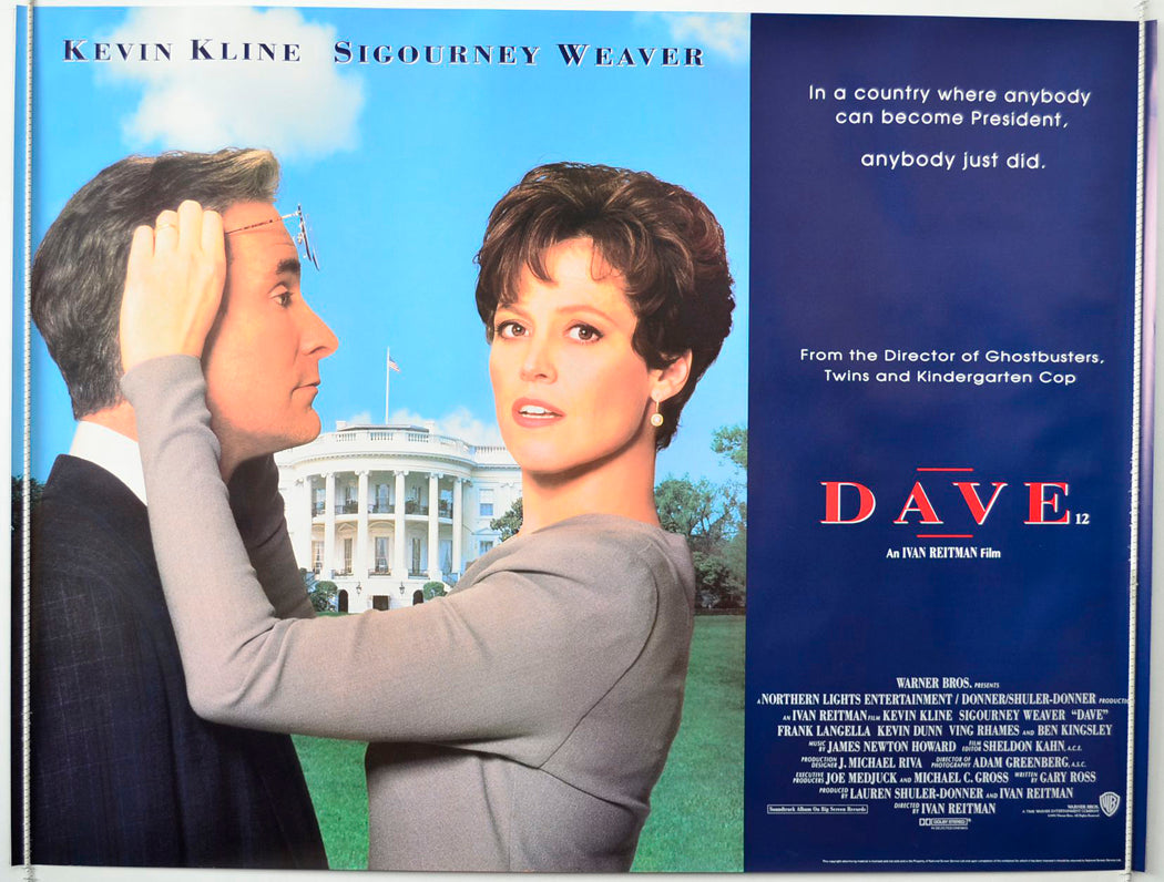 Dave Original British Quad Poster - Movie Poster