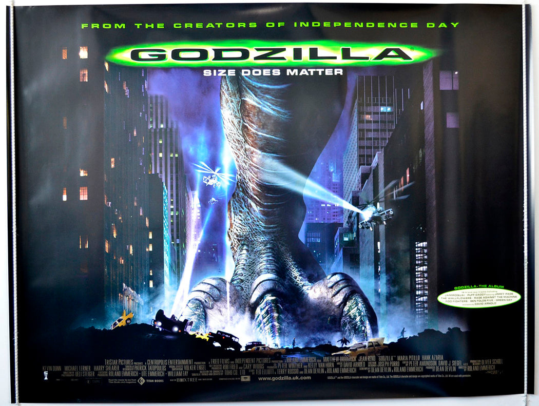 Godzilla Original British Quad Poster - Movie Poster