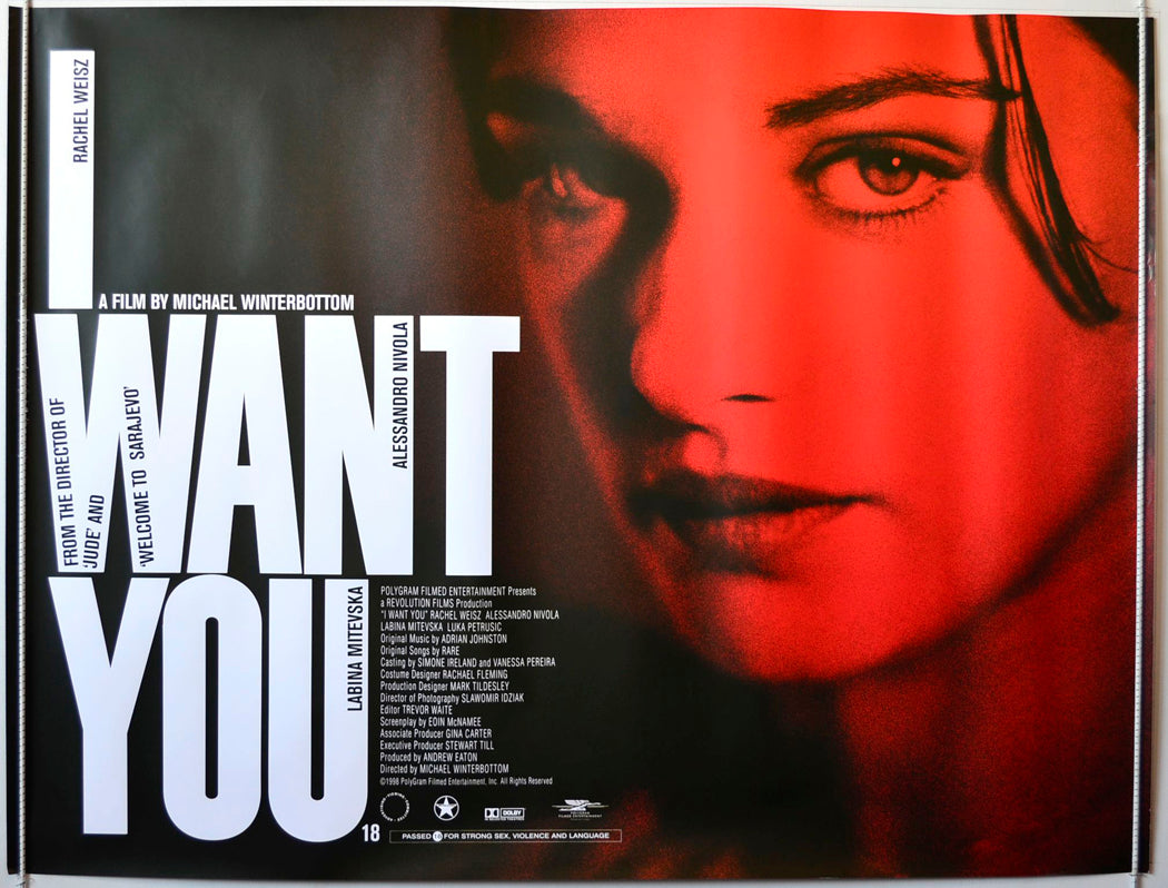 I Want You Original British Quad Poster - Movie Poster