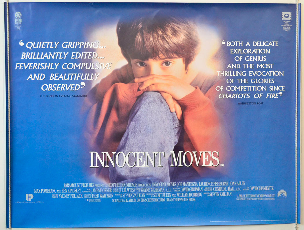 Innocent Moves (a.k.a. Searching for Bobby Fischer) Original British Quad Poster - Movie Poster