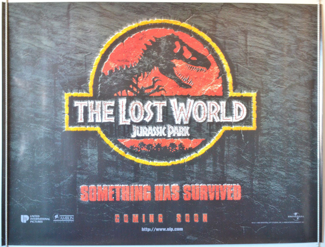 Jurassic Park II : The Lost World (Teaser) Original British Quad Poster - Movie Poster
