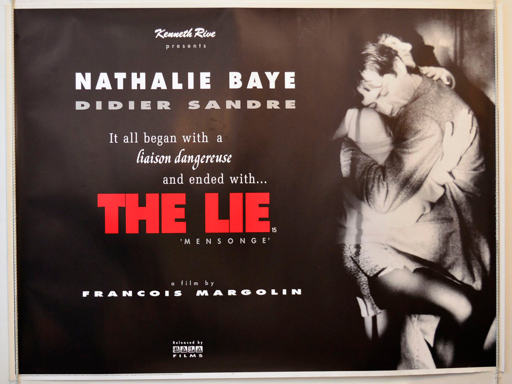 The Lie (a.k.a. Mensonge) Original British Quad Poster - Movie Poster