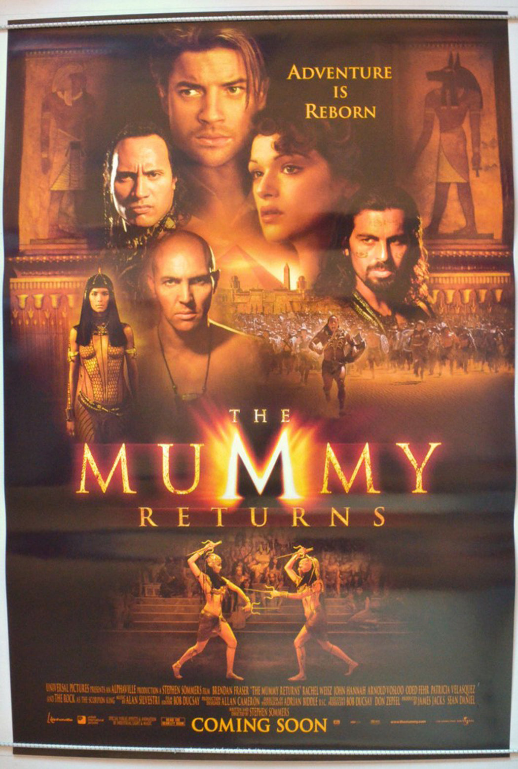 The Mummy Returns (Teaser / Advance Version) Original One Sheet Poster - Movie Poster