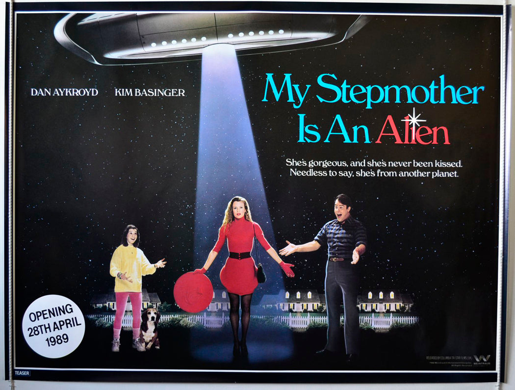 My Stepmother Is An Alien (Teaser / Advance Version) Original British Quad Poster - Movie Poster