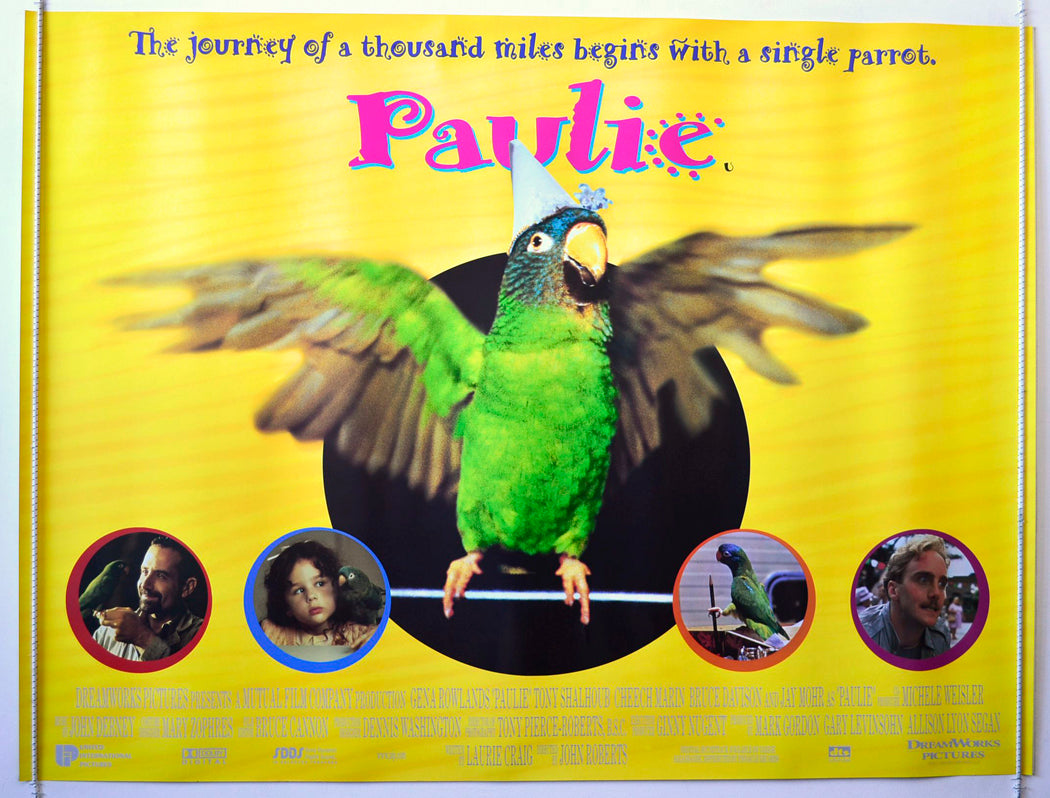 Paulie Original British Quad Poster - Movie Poster