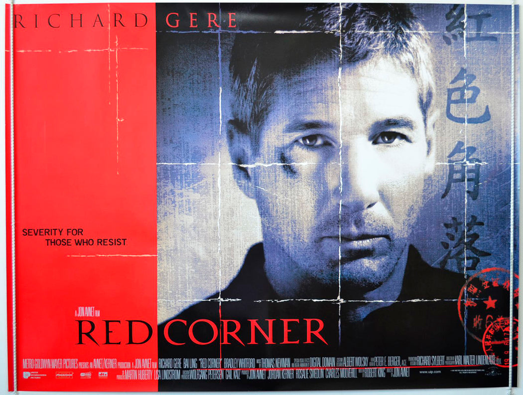 Red Corner (Version 2) Original British Quad Poster - Movie Poster
