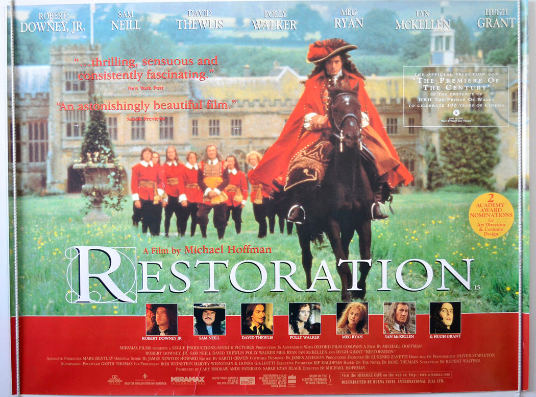 Restoration Original British Quad Poster - Movie Poster