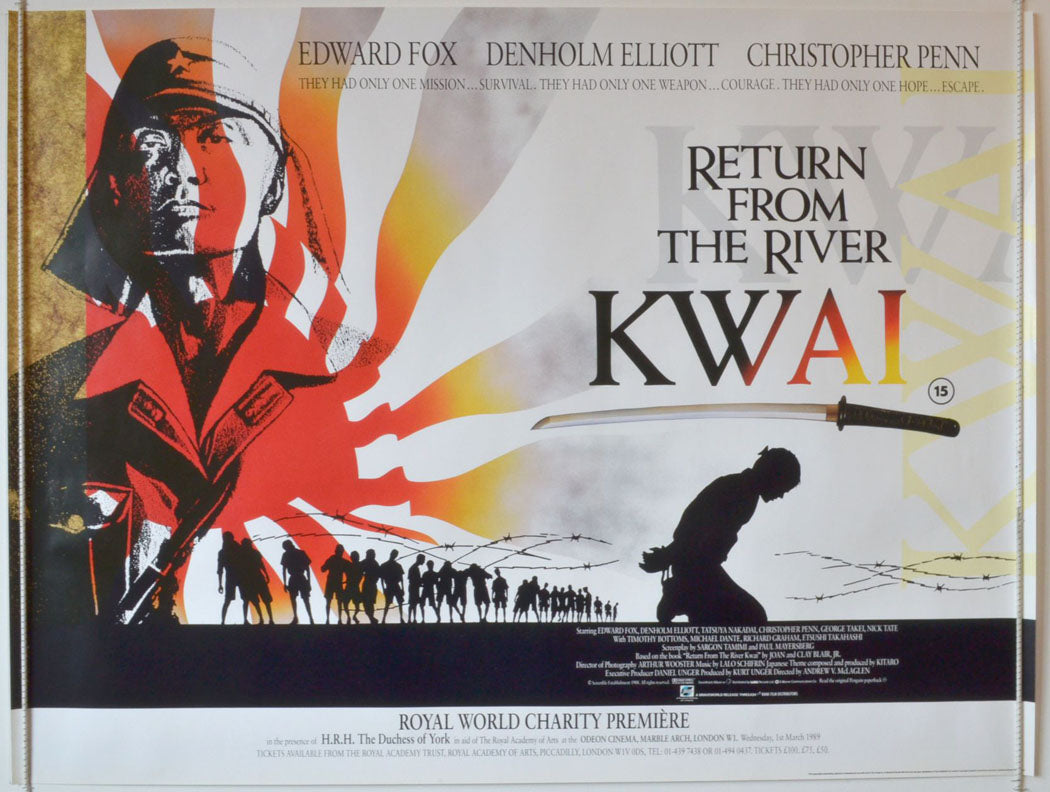 Return From The River Kwai (Royal World Charity Premiere Version) Original British Quad Poster - Movie Poster