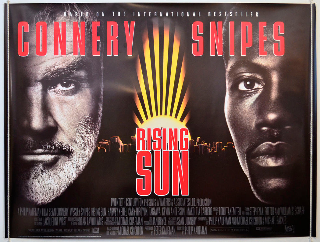 Rising Sun (Design 2) Original British Quad Poster - Movie Poster