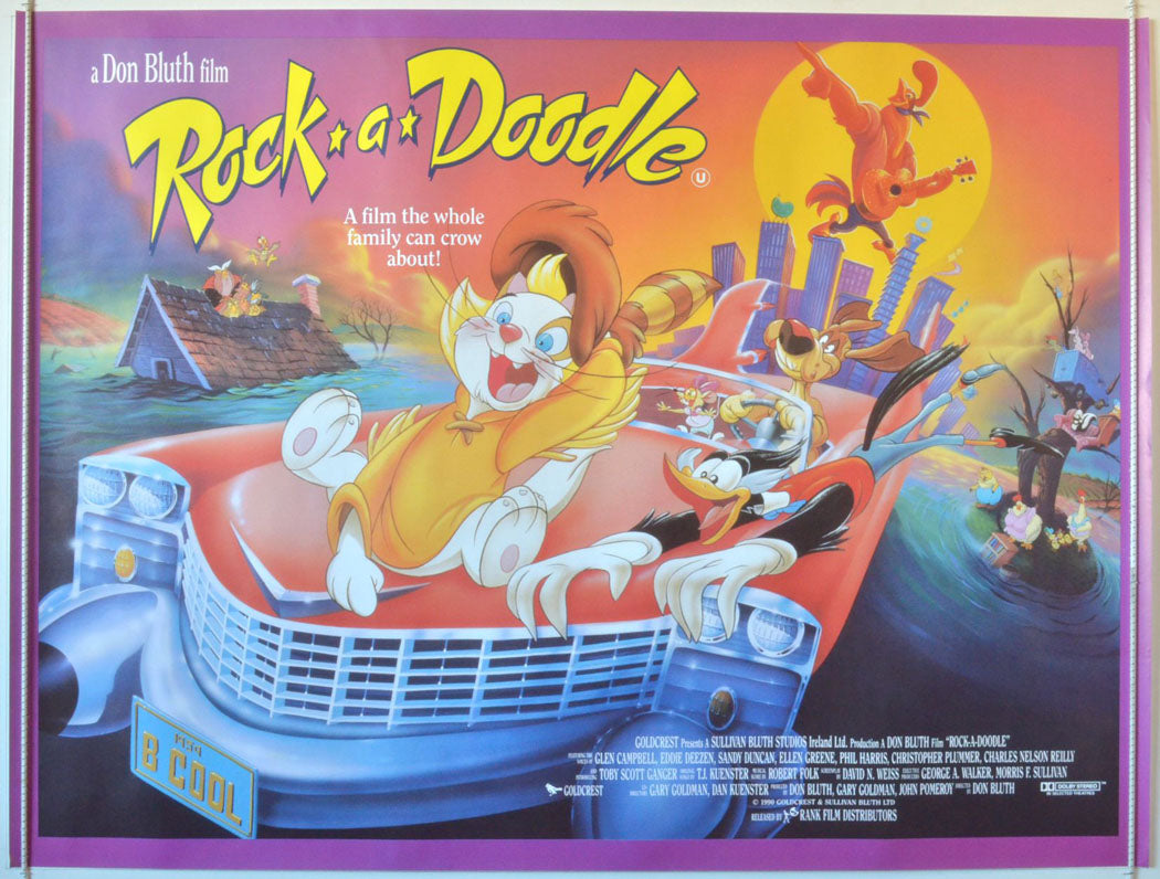 Rock a Doodle Original British Quad Poster - Movie Poster