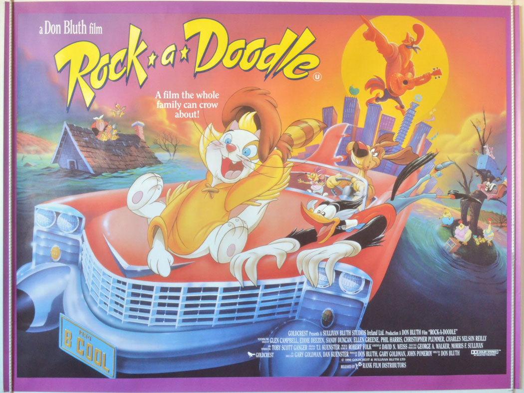 Rock a Doodle Original British Quad Poster - Movie Poster