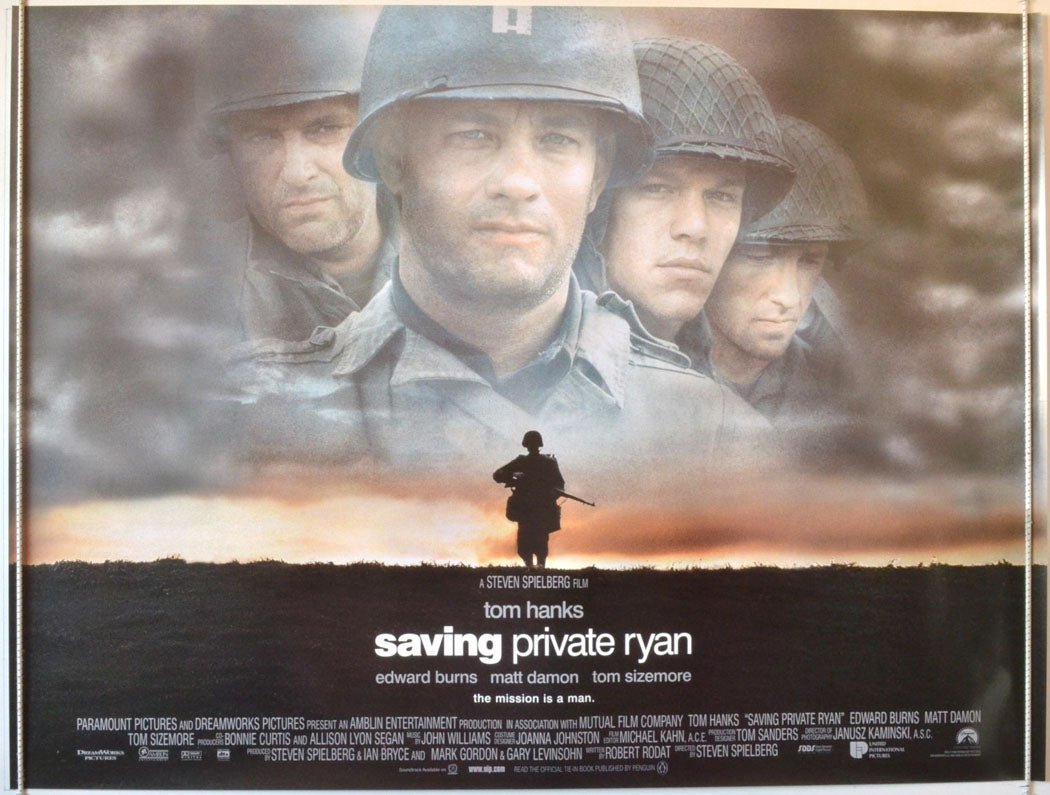 Saving Private Ryan Original British Quad Poster - Movie Poster