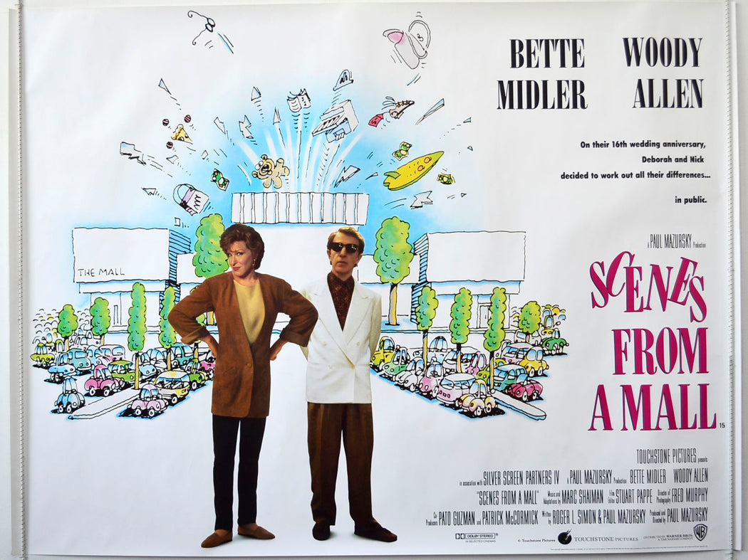 Scenes From A Mall Original British Quad Poster - Movie Poster