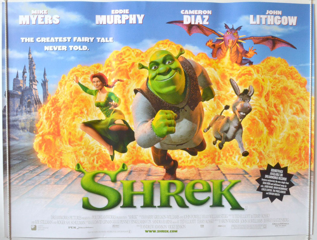 Shrek Original British Quad Poster - Movie Poster