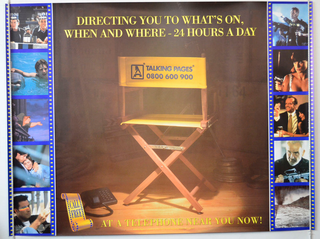 Talking Pages (Cinema Advertising Poster) Original British Quad Poster - Movie Poster