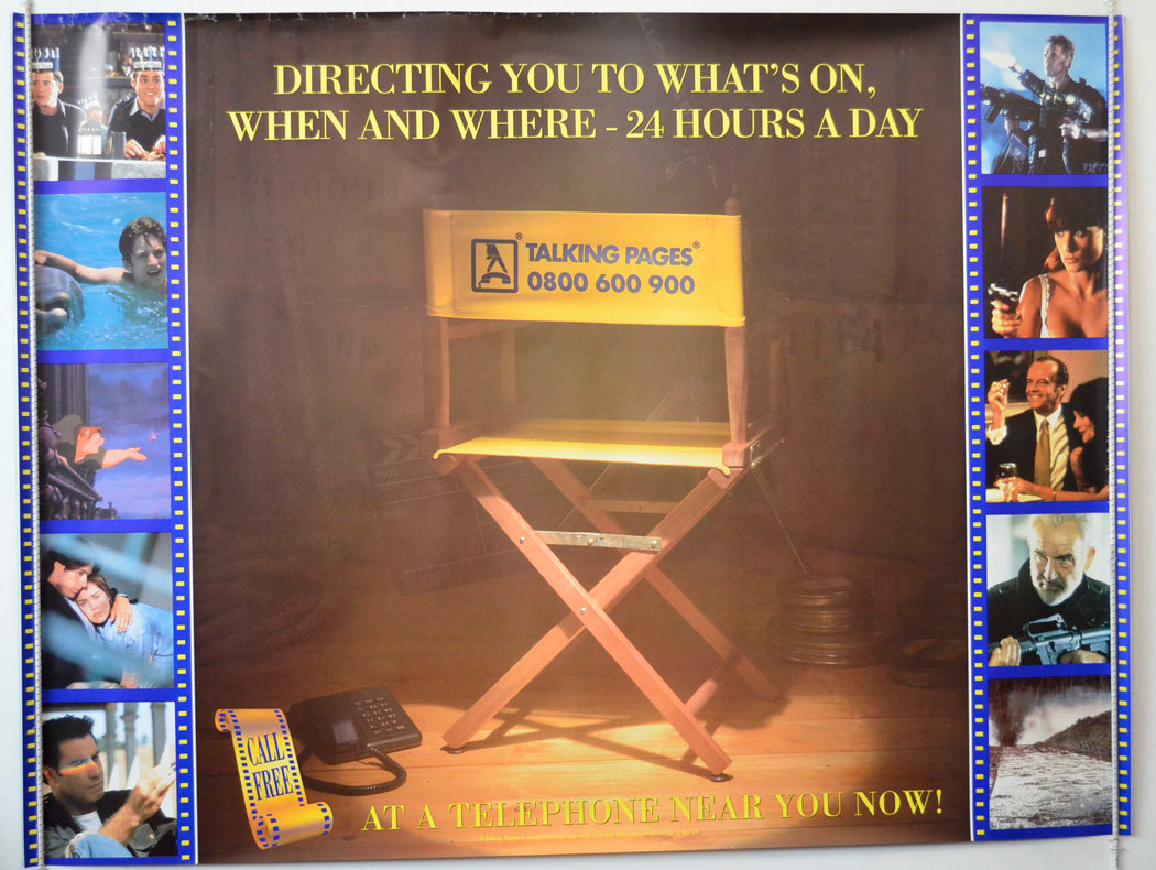 Talking Pages (Cinema Advertising Poster) Original British Quad Poster - Movie Poster