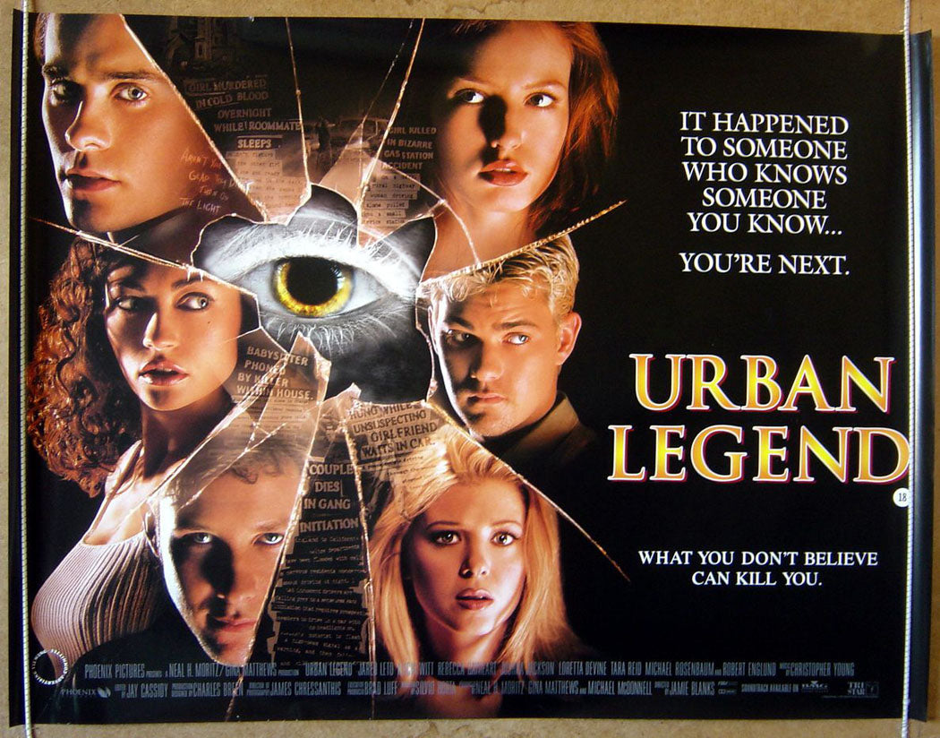 Urban Legend Original Quad Movie Poster