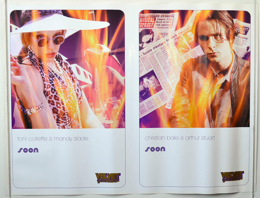 Velvet Goldmine (Toni Collette / Christian Bale - Teaser / Advance Version) Original British Quad Poster - Movie Poster
