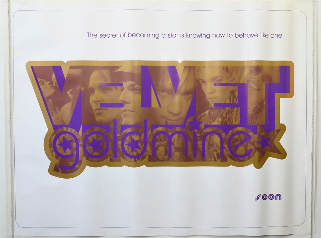 Velvet Goldmine (Teaser / Advance Version) Original British Quad Poster - Movie Poster