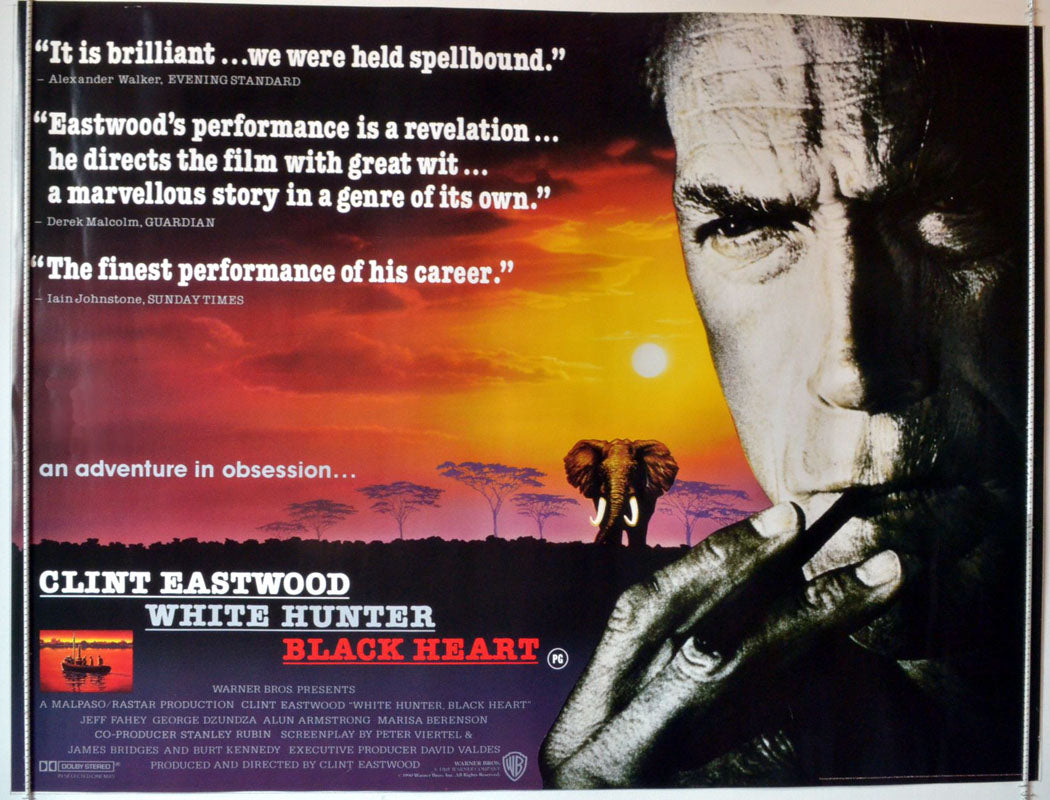 White Hunter Black Heart Original British Quad Poster - Movie Poster
