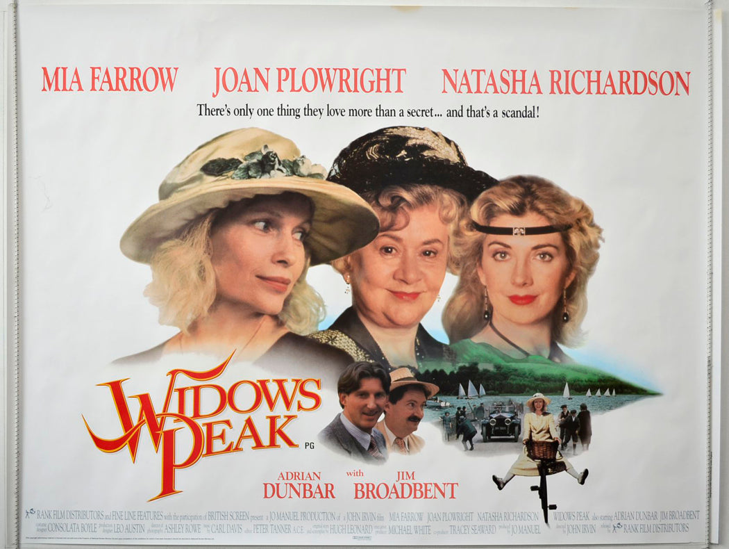 Widow's Peak Original British Quad Poster - Movie Poster