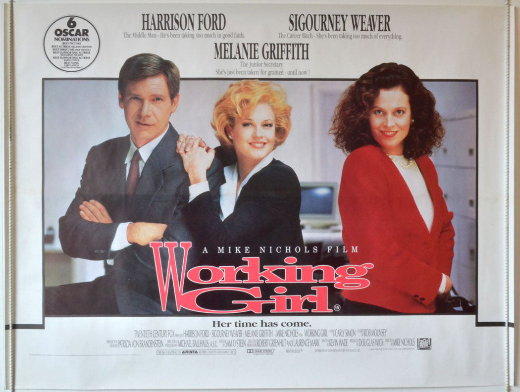 Working Girl Original Quad Movie Poster
