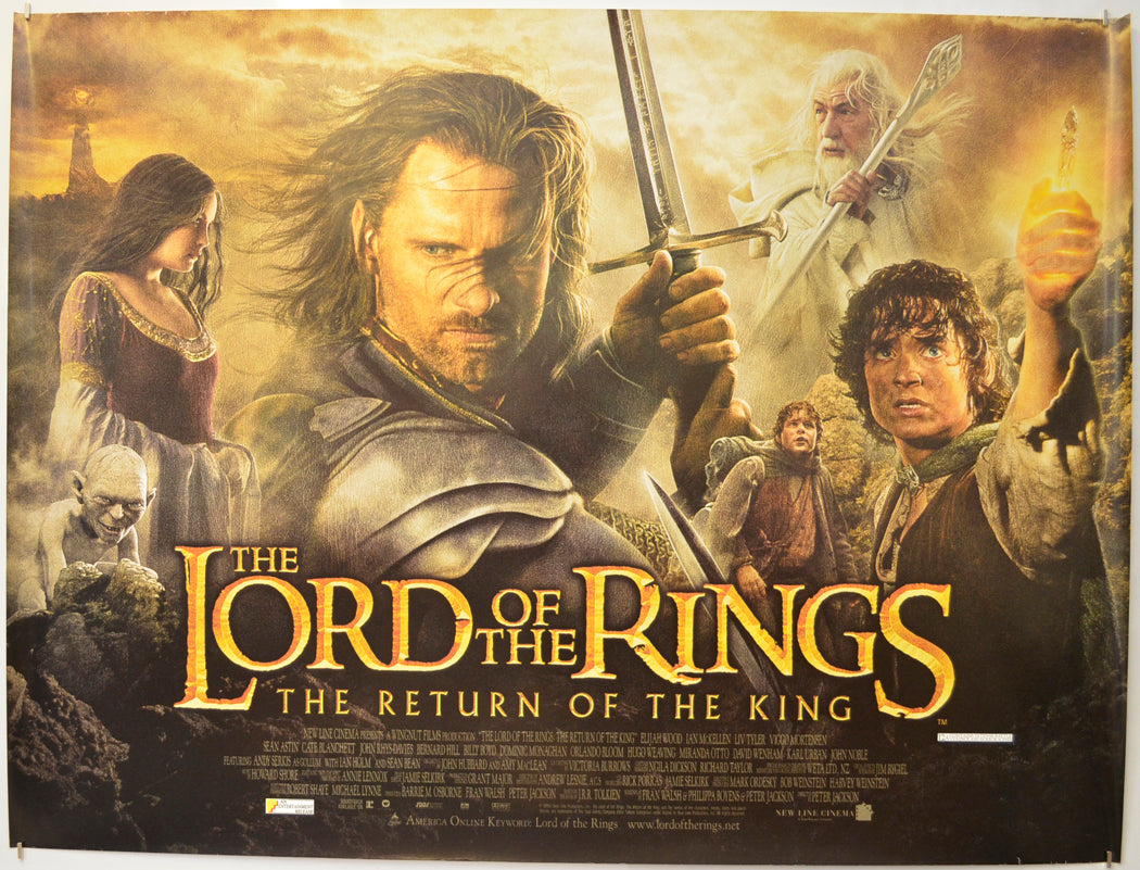 Lord Of The Rings : The Return Of The King Original Quad Poster - Film Poster - Movie Poster