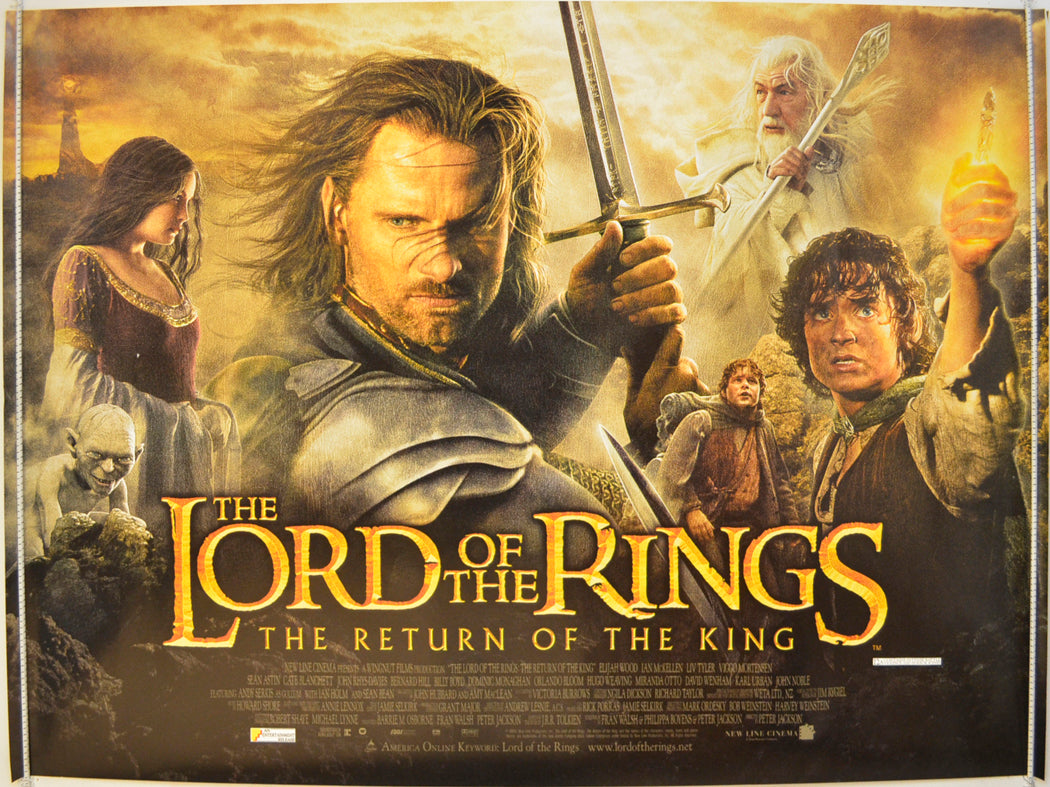Lord Of The Rings : The Return Of The King Original Quad Poster - Film Poster - Movie Poster