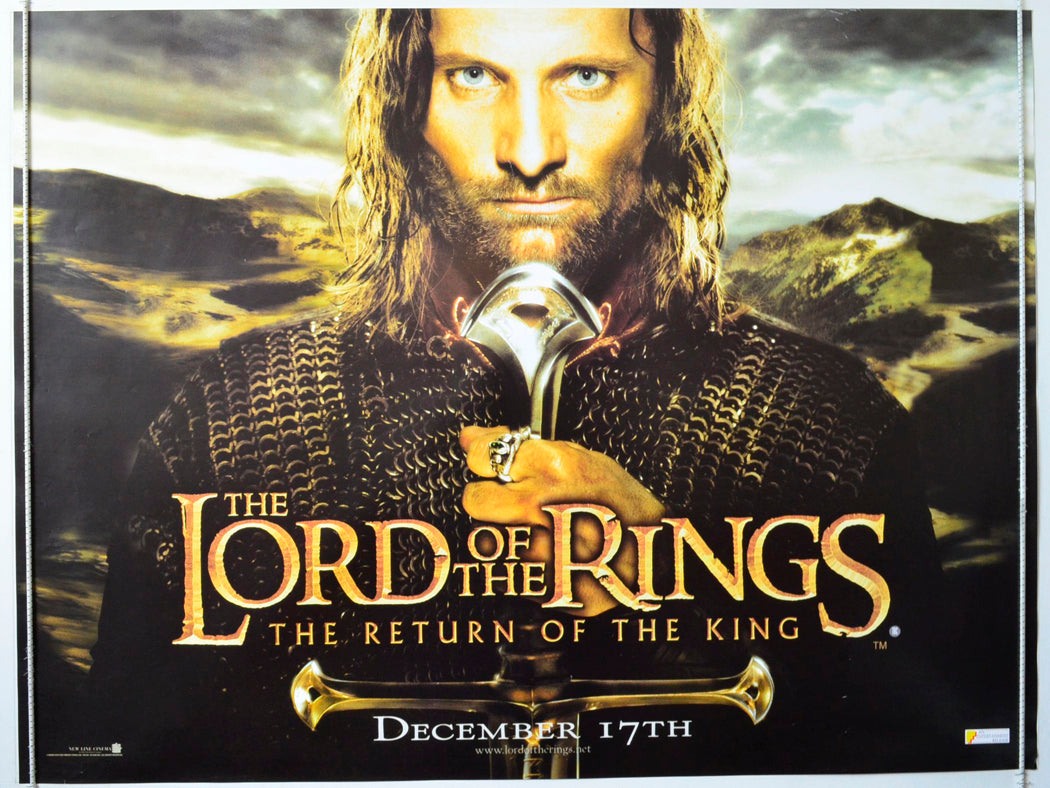 Lord Of The Rings : The Return Of The King (Teaser / Advance Version) Original British Quad Poster - Movie Poster