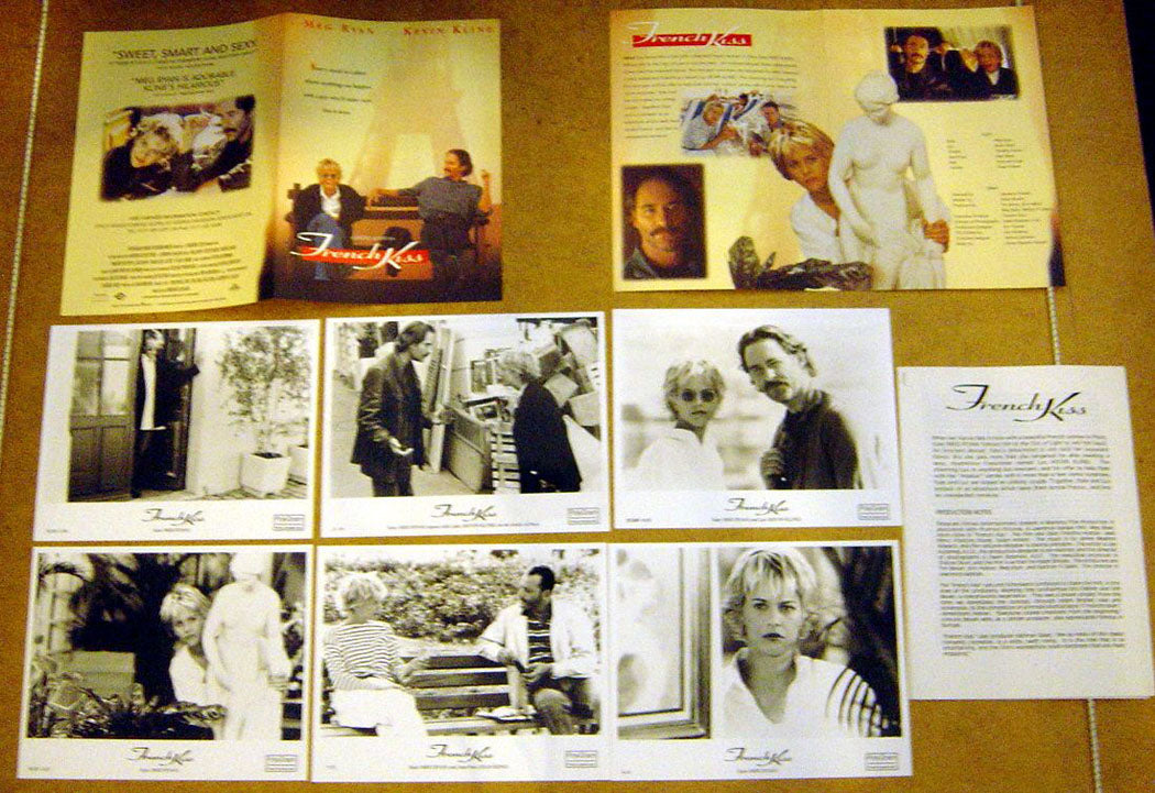 French Kiss Original Press Kit With 6 Black And White Stills