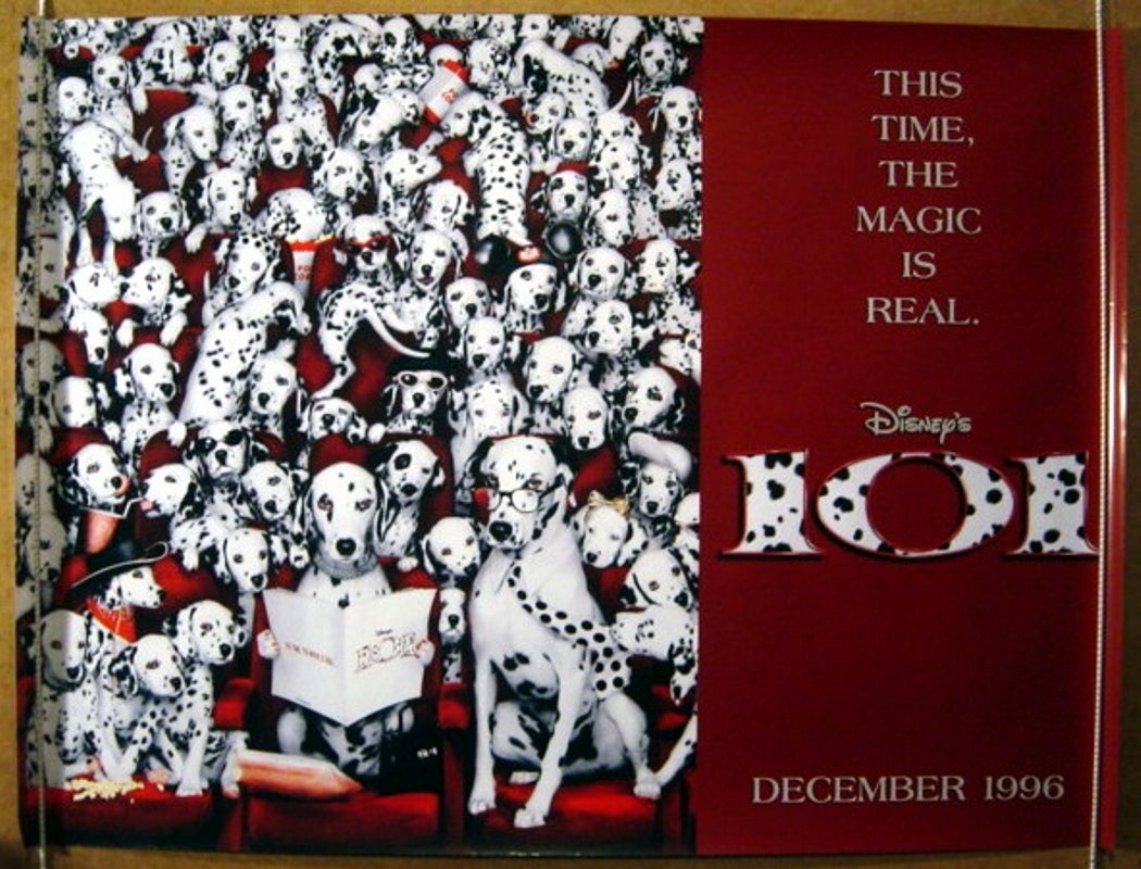 101 Dalmatians (Live Action) Teaser Quad Original Quad Movie Poster
