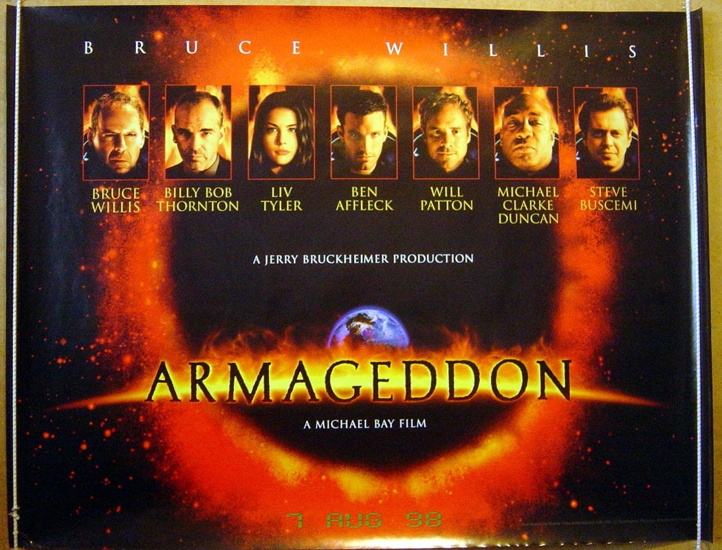 Armageddon (Teaser Original Quad Movie Poster) Original Quad Movie Poster