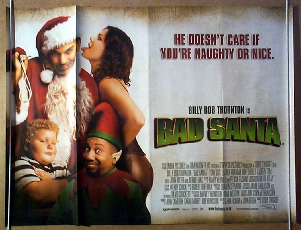 Bad Santa Original Quad Movie Poster