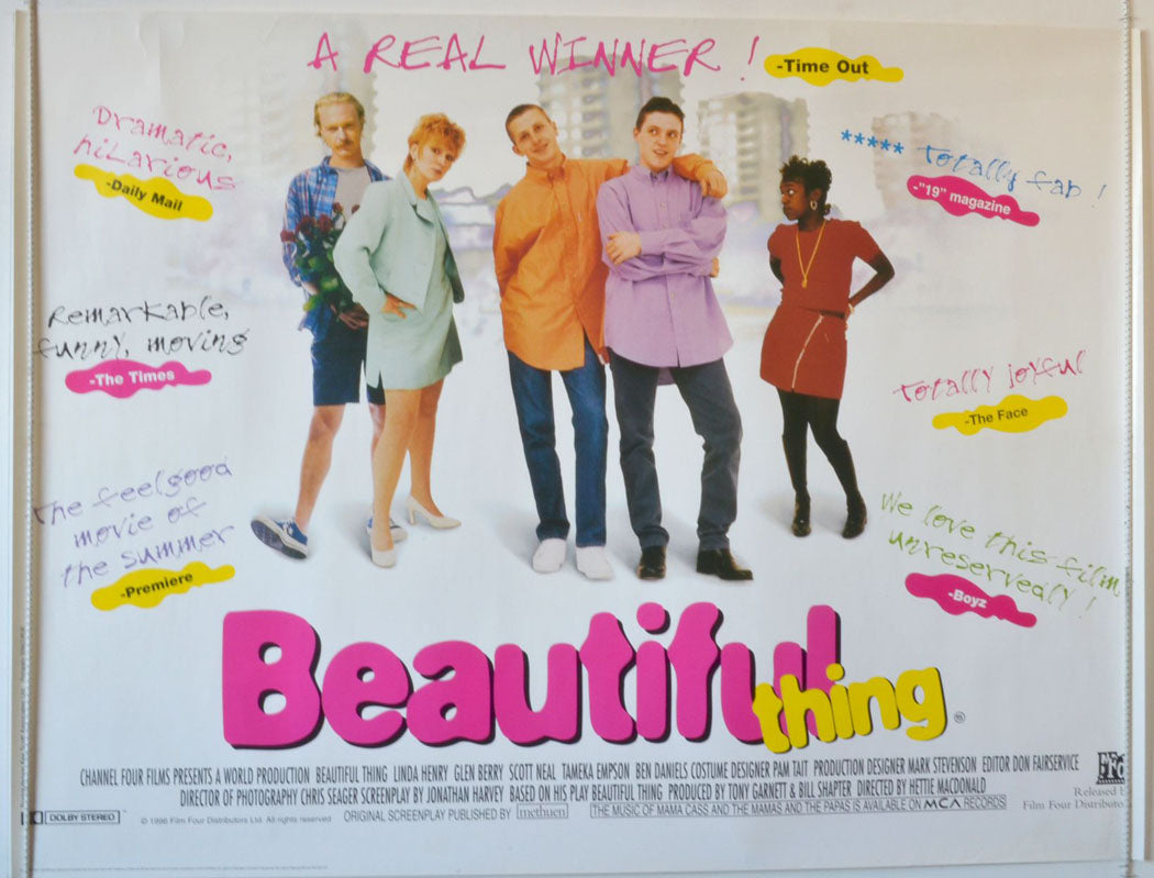 Beautiful Thing Original Quad Movie Poster